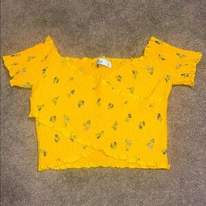 Hollister Smocked Crop Top